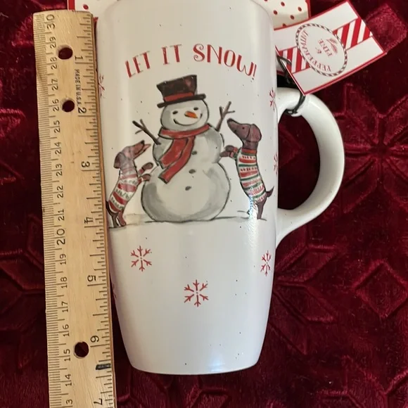 Large dachshund mug with dachshund luggage tag. - Picture 5 of 7